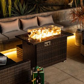 44inch Outdoor Fire Pit Table, Propane Fire Table with Ceramic Tabletop Gas Fire Table 44inch Outdoor Fire Pit Table, Propane Fire Table with Ceramic Tabletop Gas Fire Table